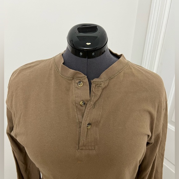 PURITAN Men's Brown Henley Shirt Size M - Picture 8 of 9